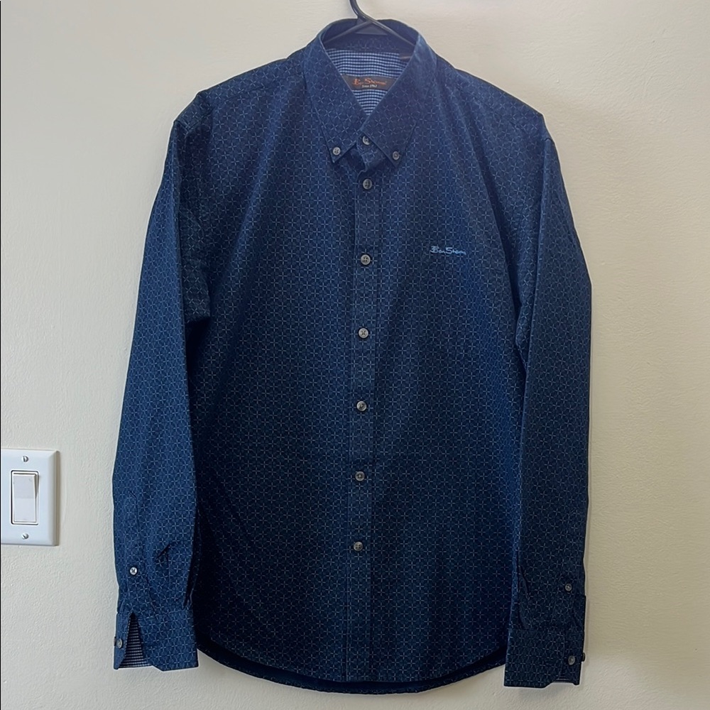 Ben Sherman Navy Blue Button-Up Shirt (XL)